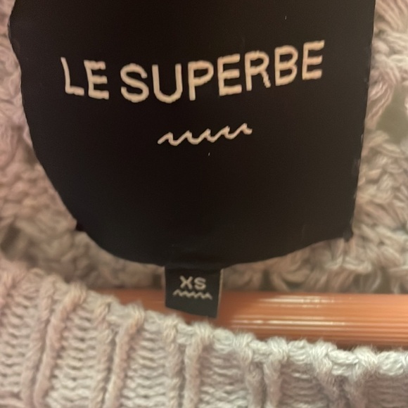 Le Superbe Silver Lining Sinbad Cotton Cashmere-Blend Sweater Size XS - Picture 11 of 12